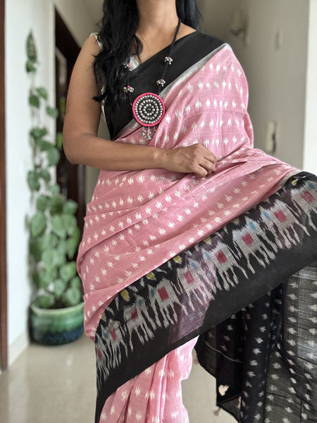Woven Ikkat Pochampally Cotton saree