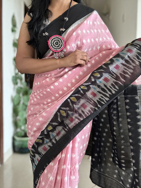 Woven Ikkat Pochampally Cotton saree