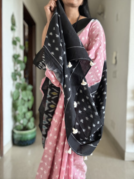Woven Ikkat Pochampally Cotton saree