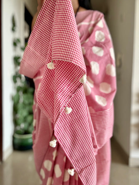 Woven Ikkat Pochampally Cotton saree