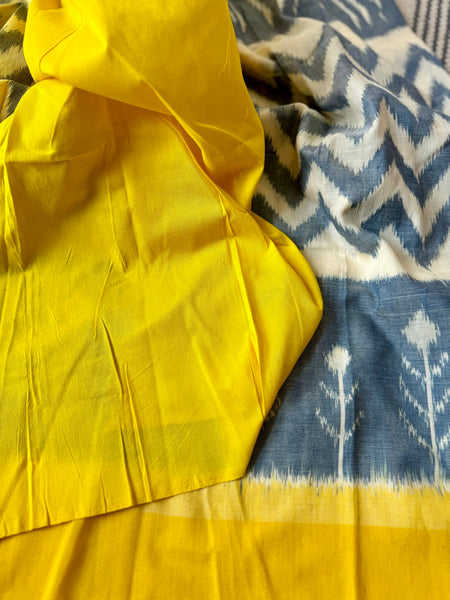 Woven Ikkat Pochampally Cotton saree