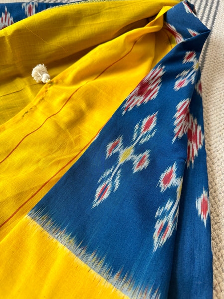 Woven Ikkat Pochampally Cotton saree
