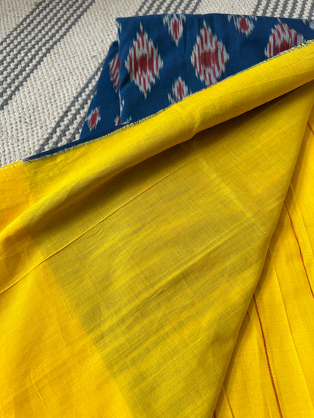 Woven Ikkat Pochampally Cotton saree