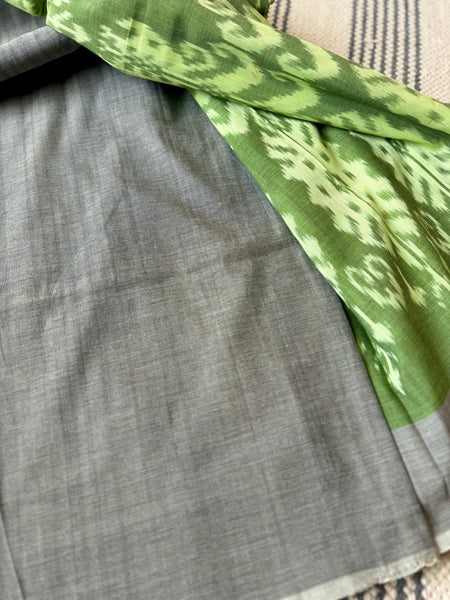 Woven Ikkat Pochampally Cotton saree