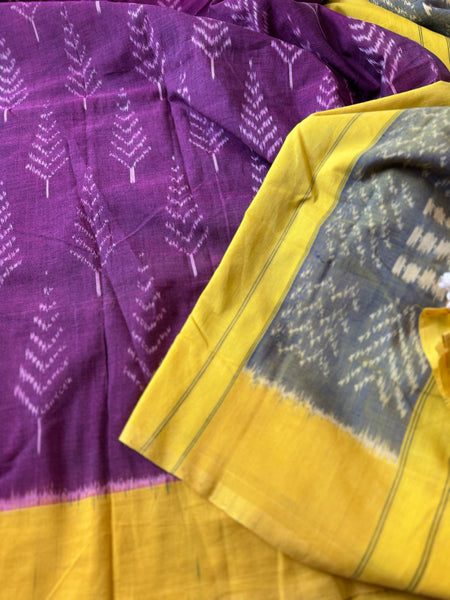 Woven Ikkat Pochampally Cotton saree