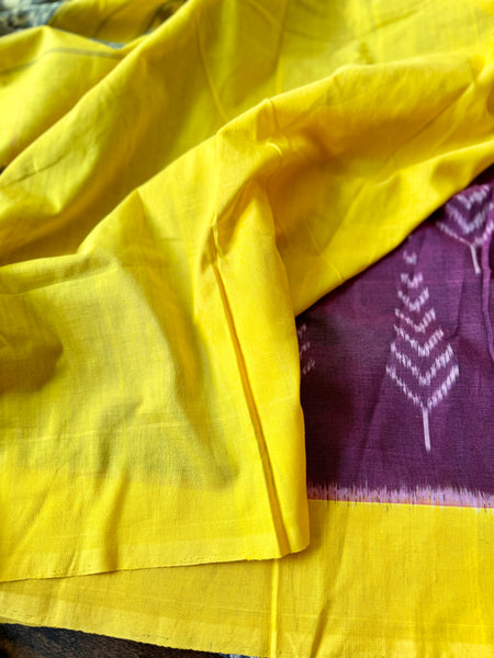 Woven Ikkat Pochampally Cotton saree