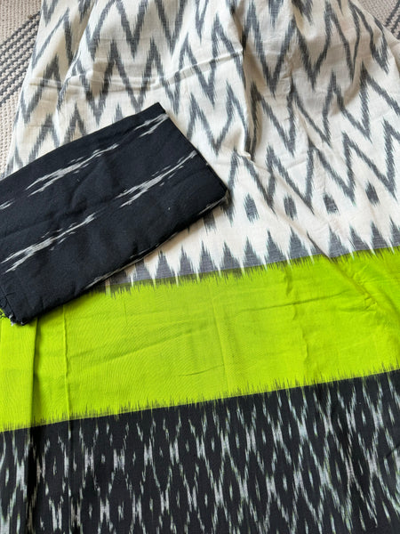 Woven Ikkat Pochampally Cotton saree