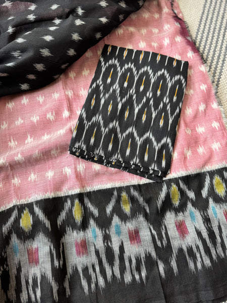 Woven Ikkat Pochampally Cotton saree
