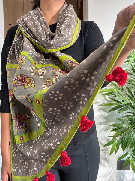 Gajraaj- Patchwork Stole