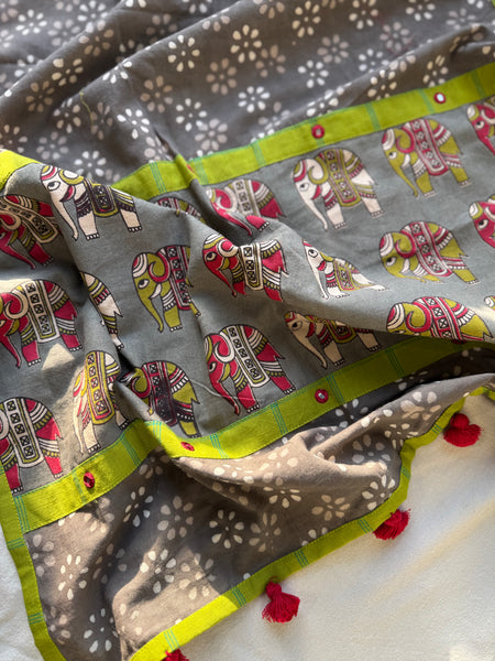 Gajraaj- Patchwork Stole