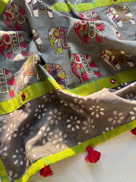 Gajraaj- Patchwork Stole