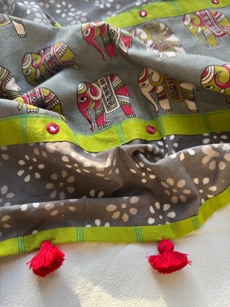 Gajraaj- Patchwork Stole