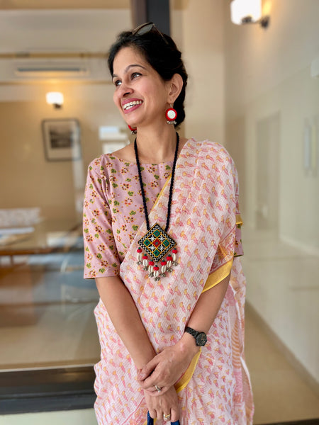 Handcrafted Embroidered long necklace
