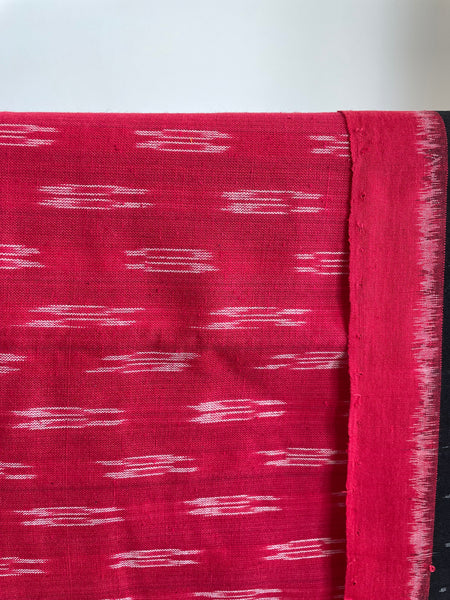 2pc Pochampally Ikat Cotton Suit Material with Double Ikat Dupatta