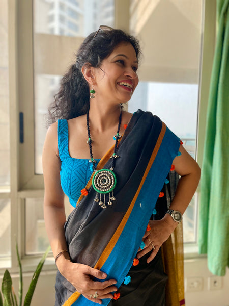 Bengal woven cotton saree