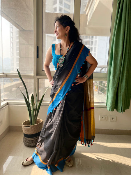Bengal woven cotton saree