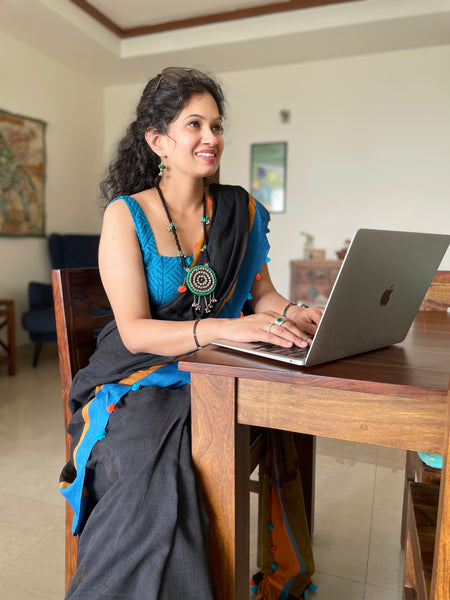 Bengal woven cotton saree