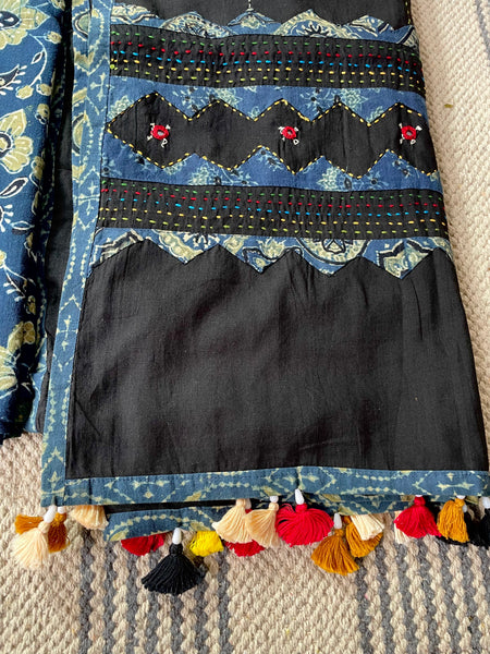2 piece set - Ajrakh Handblock Cotton Kurta Set