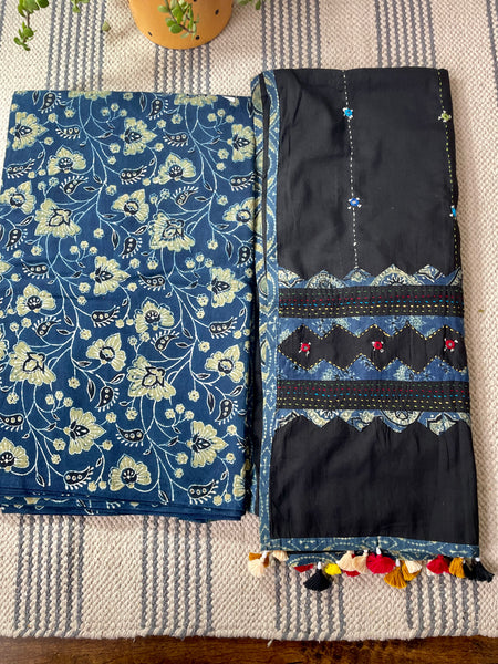 2 piece set - Ajrakh Handblock Cotton Kurta Set