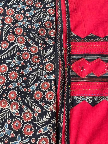 2 piece set - Ajrakh Handblock Cotton Kurta Set