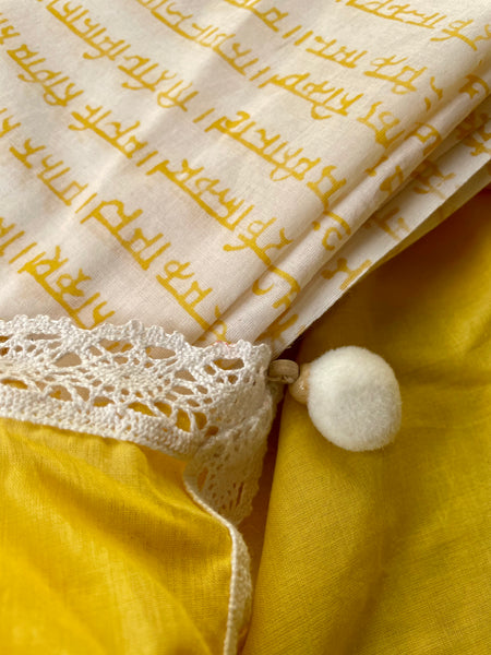 Cotton saree with Single flower Patchwork and Hand Embroidery