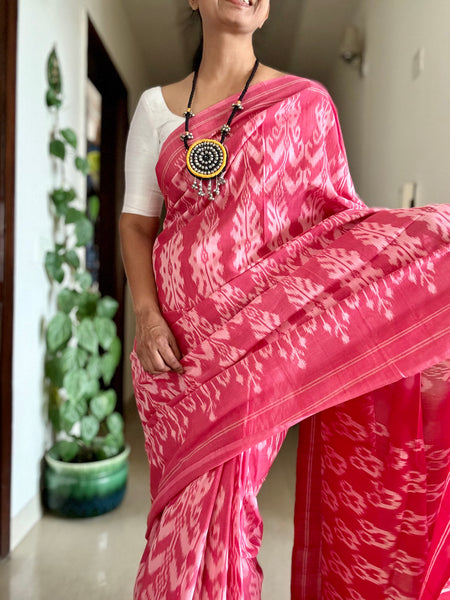 Woven Ikkat Pochampally Cotton saree