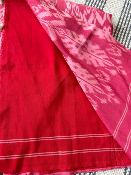 Woven Ikkat Pochampally Cotton saree