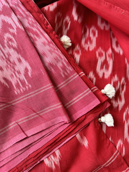 Woven Ikkat Pochampally Cotton saree