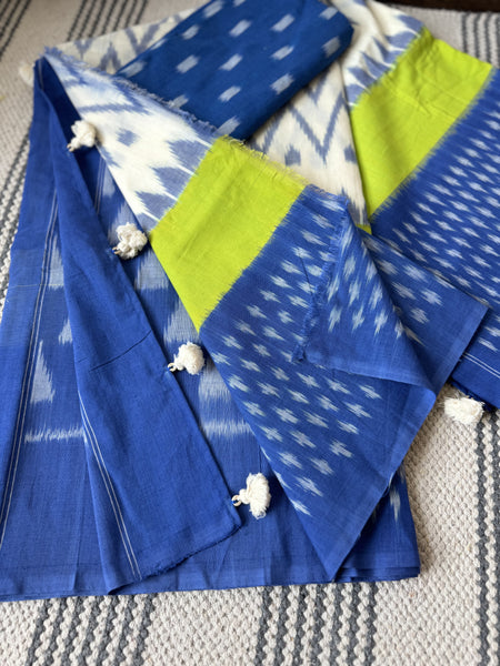 Woven Ikkat Pochampally Cotton saree