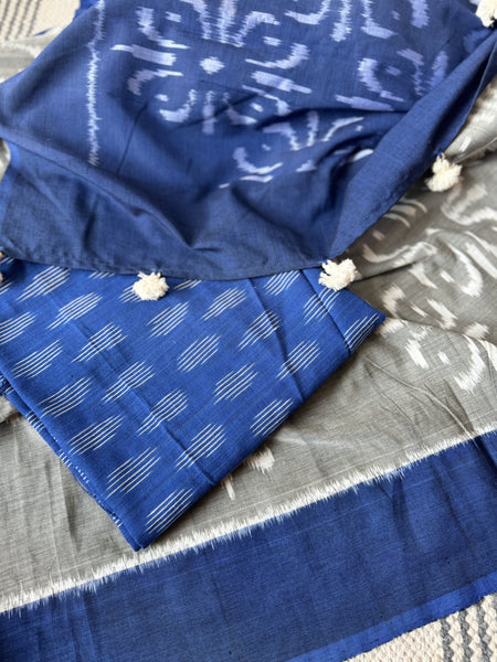 Woven Ikkat Pochampally Cotton saree