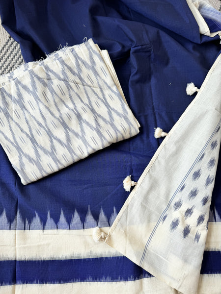 Woven Ikkat Pochampally Cotton saree