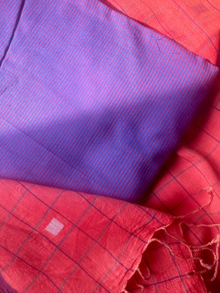 ताना-बाना- Cotton Handwoven Jamdani Saree