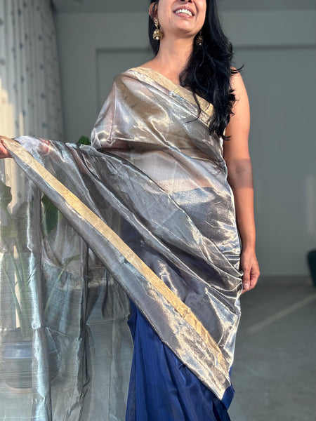 Neerja - Zari Chanderi Handwoven Saree