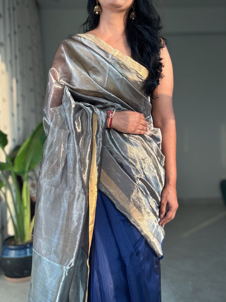 Neerja - Zari Chanderi Handwoven Saree