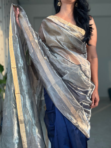 Neerja - Zari Chanderi Handwoven Saree