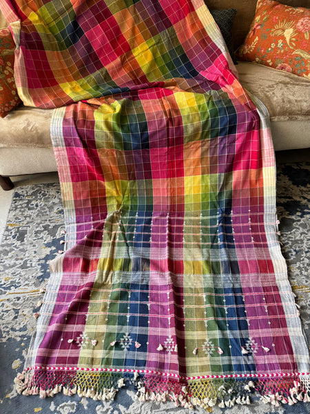 Bhujodi saree - Organic Kala Cotton - Rangdhara