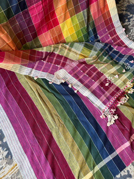 Bhujodi saree - Organic Kala Cotton - Rangdhara