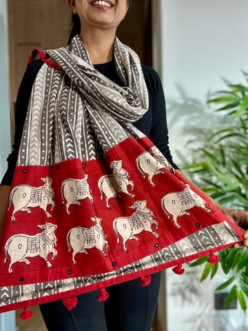 Kamadhenu- Patchwork Stole