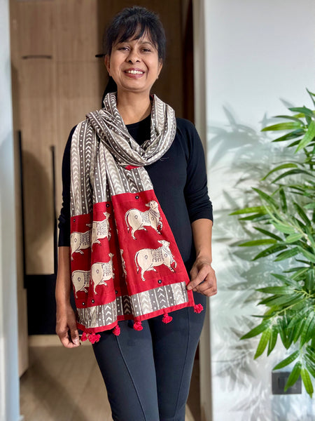 Kamadhenu- Patchwork Stole