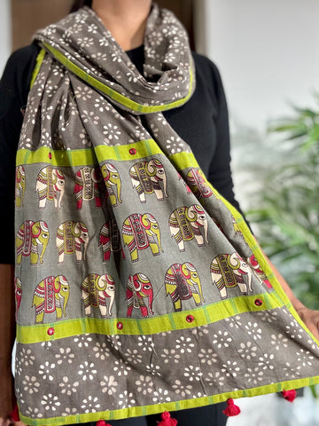 Gajraaj- Patchwork Stole