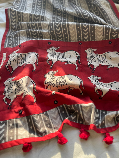 Kamadhenu- Patchwork Stole