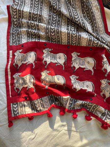 Kamadhenu- Patchwork Stole