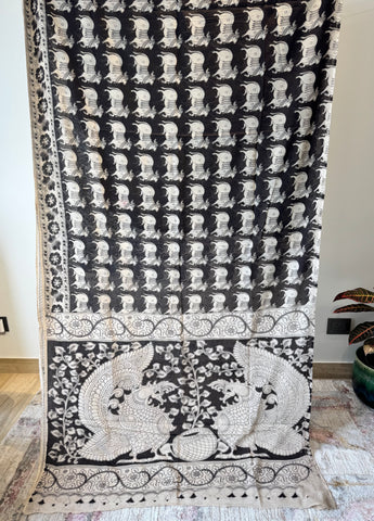 Kalamkari - Printed cotton mul saree