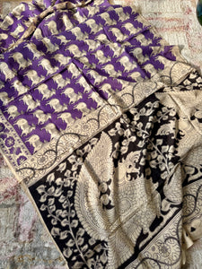 Kalamkari - Printed cotton mul saree