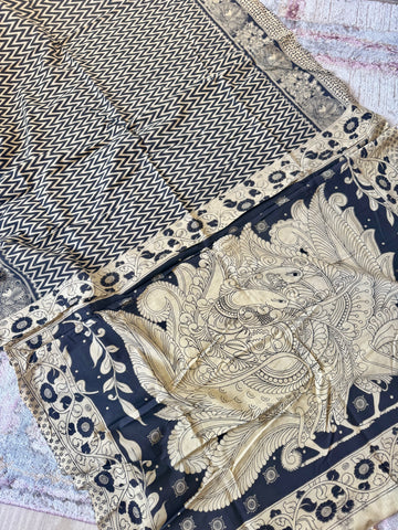 Kalamkari - Printed cotton mul saree