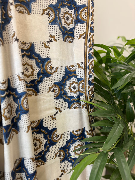 Tissue Pallu Ajrakh Modal Silk Dupatta