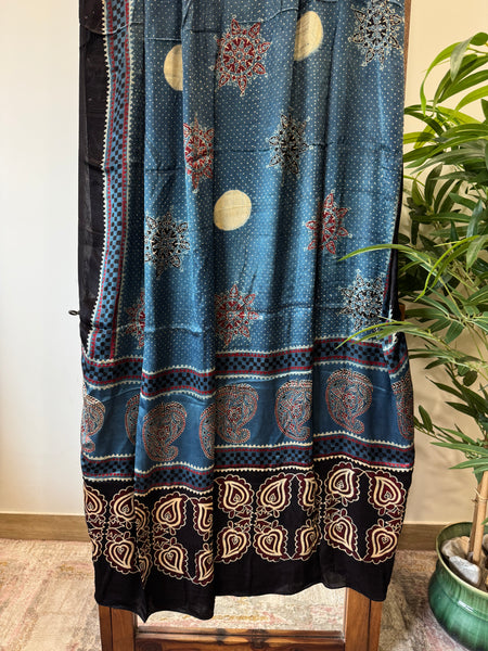 Ajrakh Modal Silk Dupatta