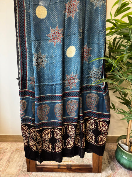 Ajrakh Modal Silk Dupatta
