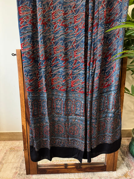 Ajrakh Modal Silk Dupatta