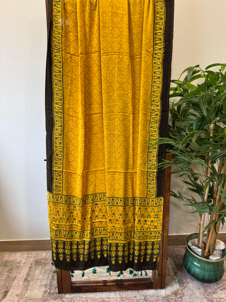 Ajrakh Modal Silk Dupatta